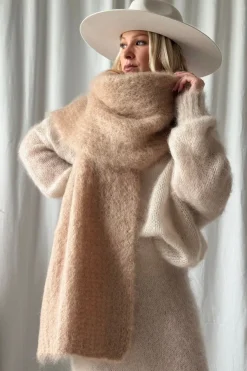 Magic mohairhuivi, caramel