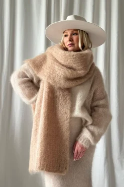 Magic mohairhuivi, caramel