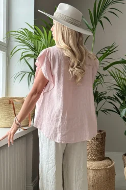 Maiken pellavapaita, vaaleanpunainen