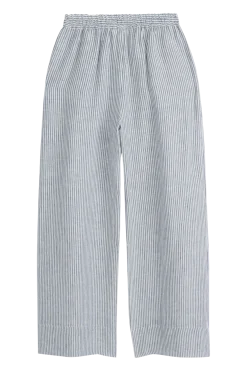 Mallorca pellavahousut, blue stripe