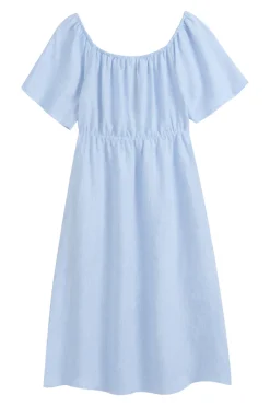 Marbella pellavamekko, oxford blue