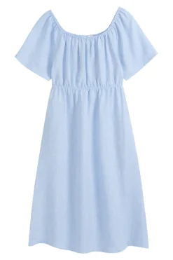 Marbella pellavamekko, oxford blue