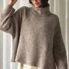 Marlene alpakkasekoitepooloneule, taupe