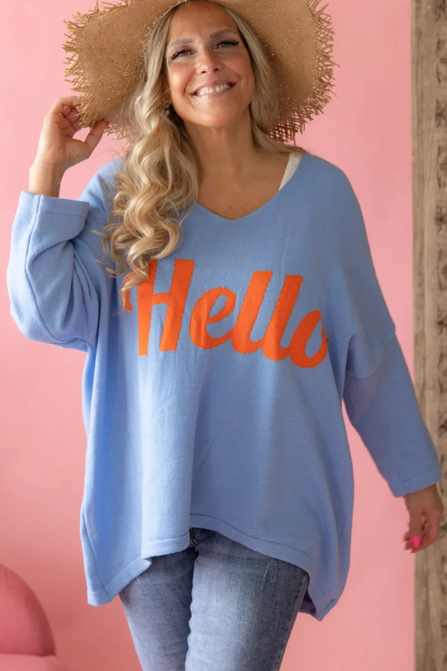 Message neule, HELLO light blue
