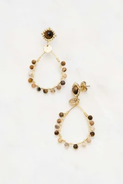 Minori korvakorut, brown gold