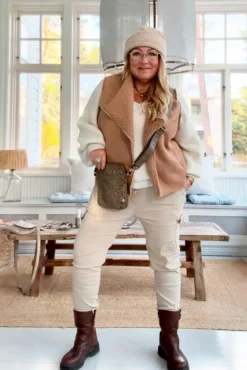 Mobile bag olkalaukku, taupe