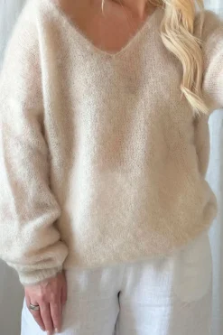 Mohair heaven neule, beige