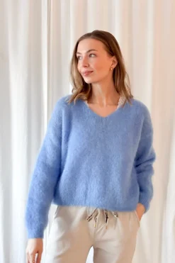 Mohair heaven neule, heavenly blue