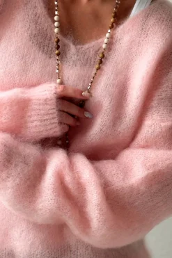 Mohair heaven neule, rose
