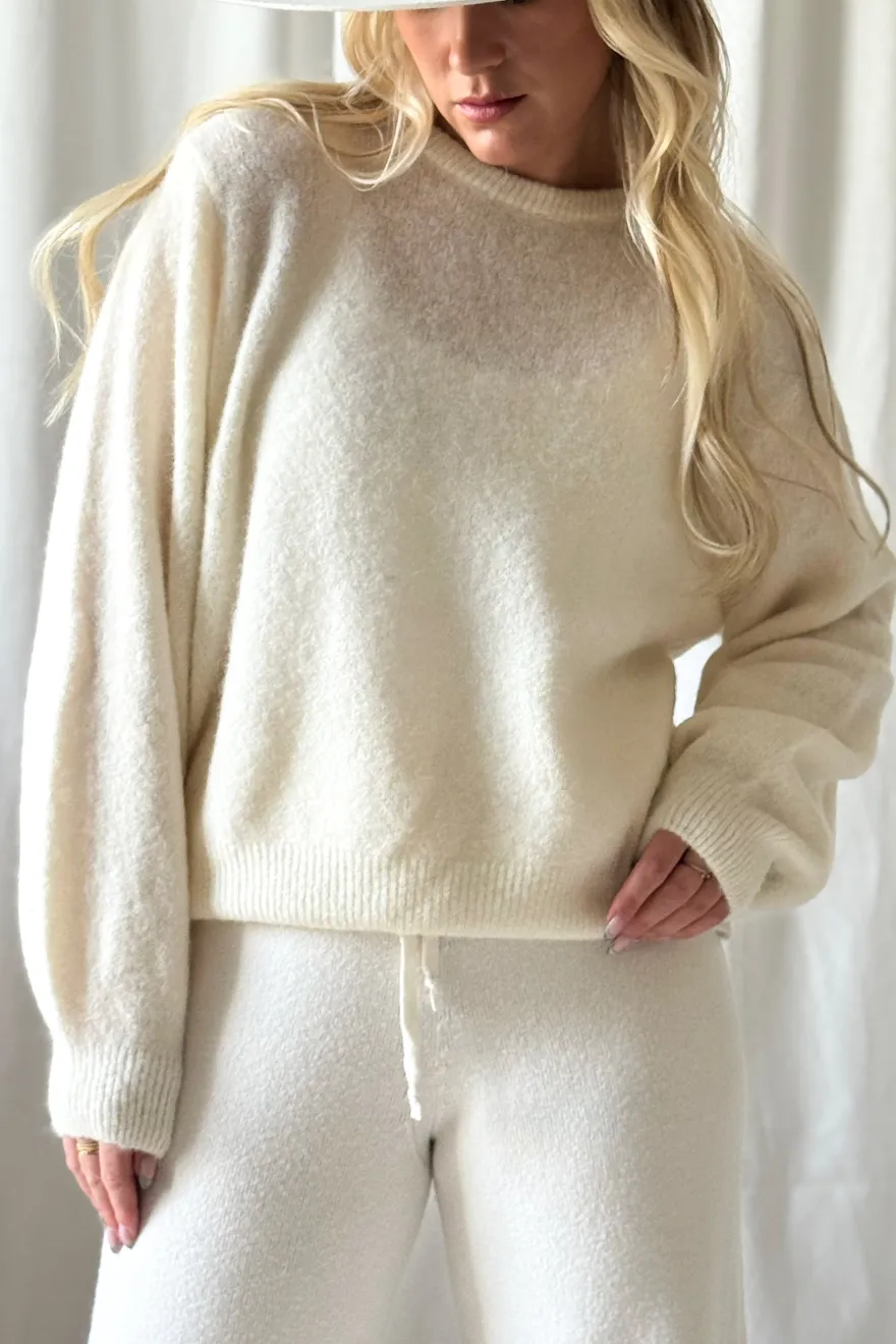 Montine neule, luonnonvalkoinen