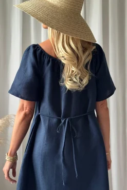 Moraira pellavamekko midi, navy