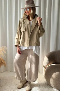 Oxford trenssitakki, beige