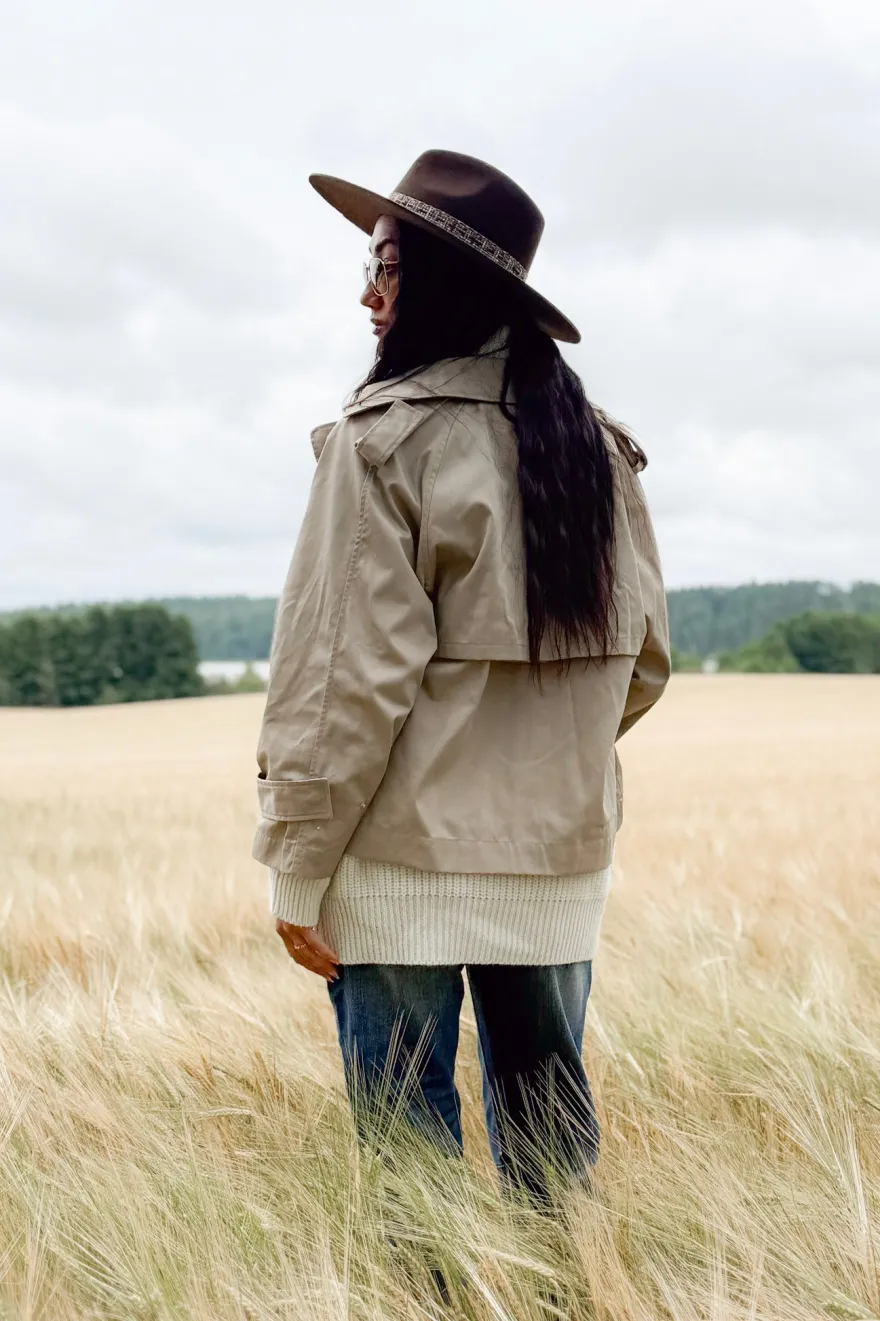 Oxford trenssitakki, beige