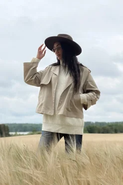Oxford trenssitakki, beige