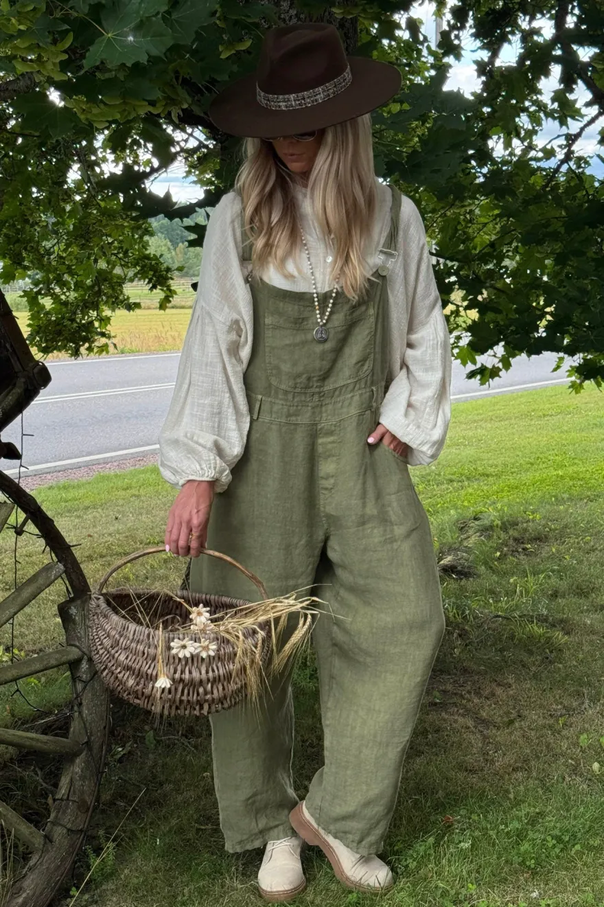 Painter pellavahaalari, forest green