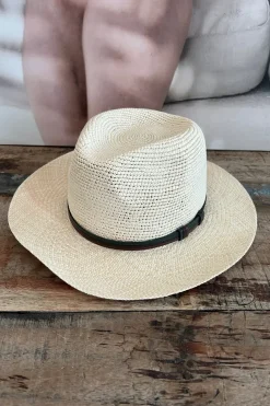 Paja indiana hattu, luonnonvalkoinen