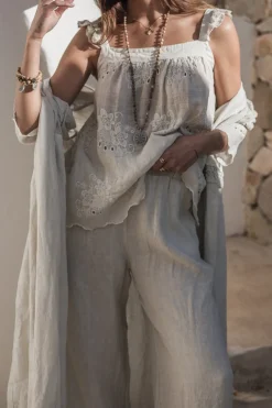 Paloma pellavahousut, hiekka