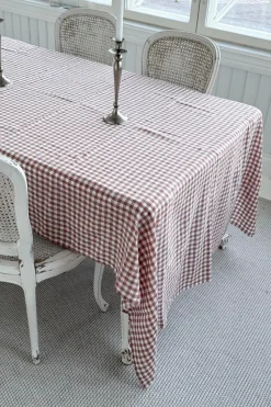 Pellavapöytäliina, pepperosa check