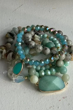 Poppy rannekoru, turquoise