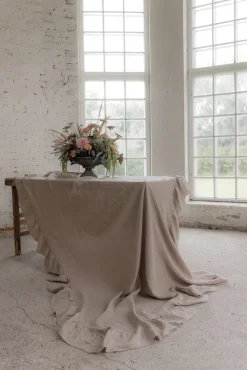 Provence pellavapöytäliina, cashmere