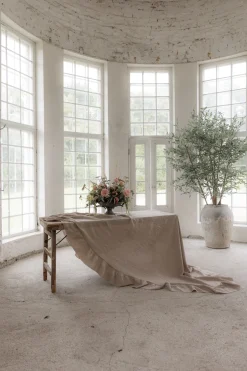 Provence pellavapöytäliina, cashmere