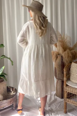 Raelle pellavamekko, vanilla