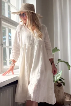 Raelle pellavamekko, vanilla