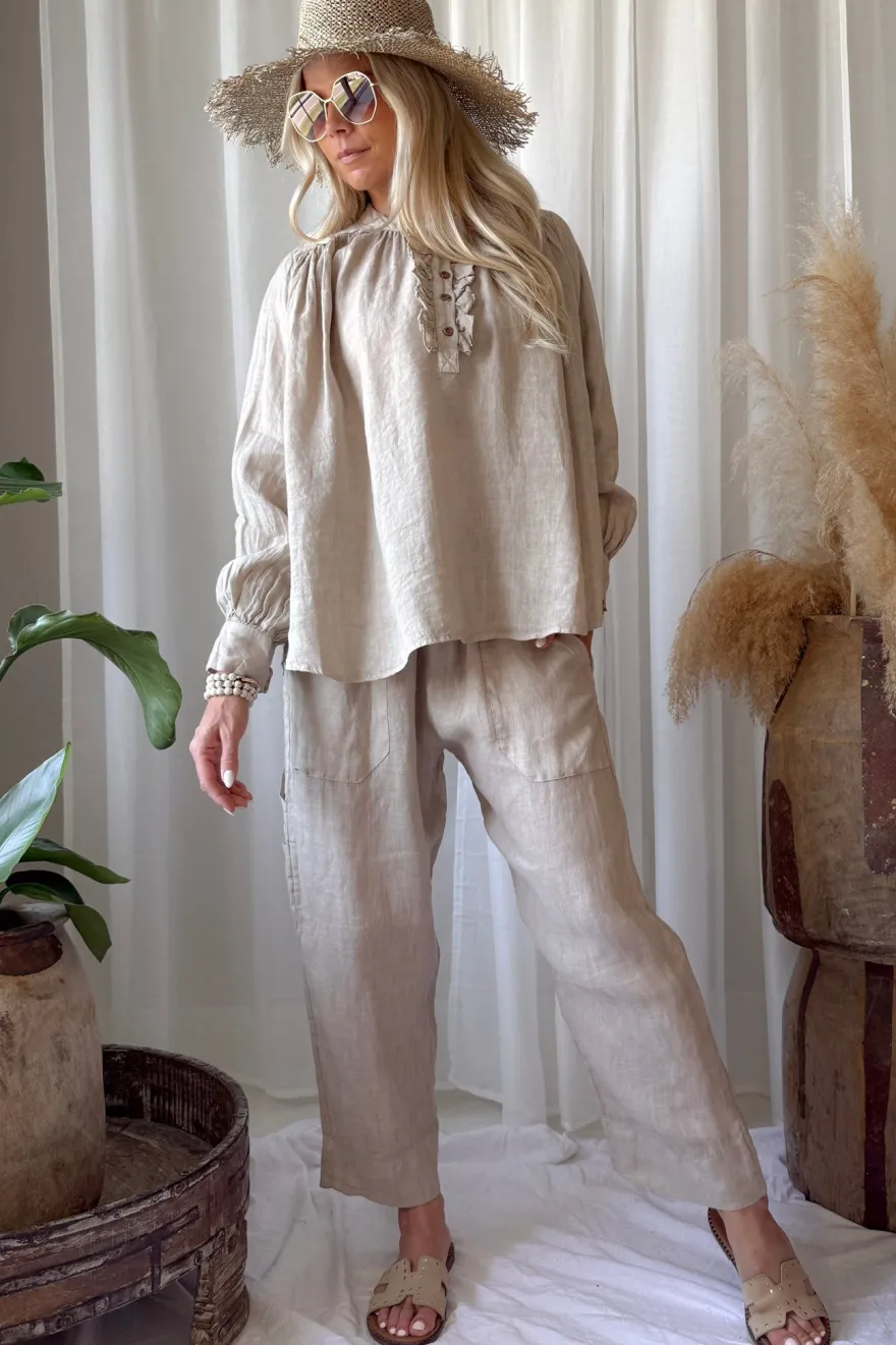 Rosalie pellavapaita, cashmere