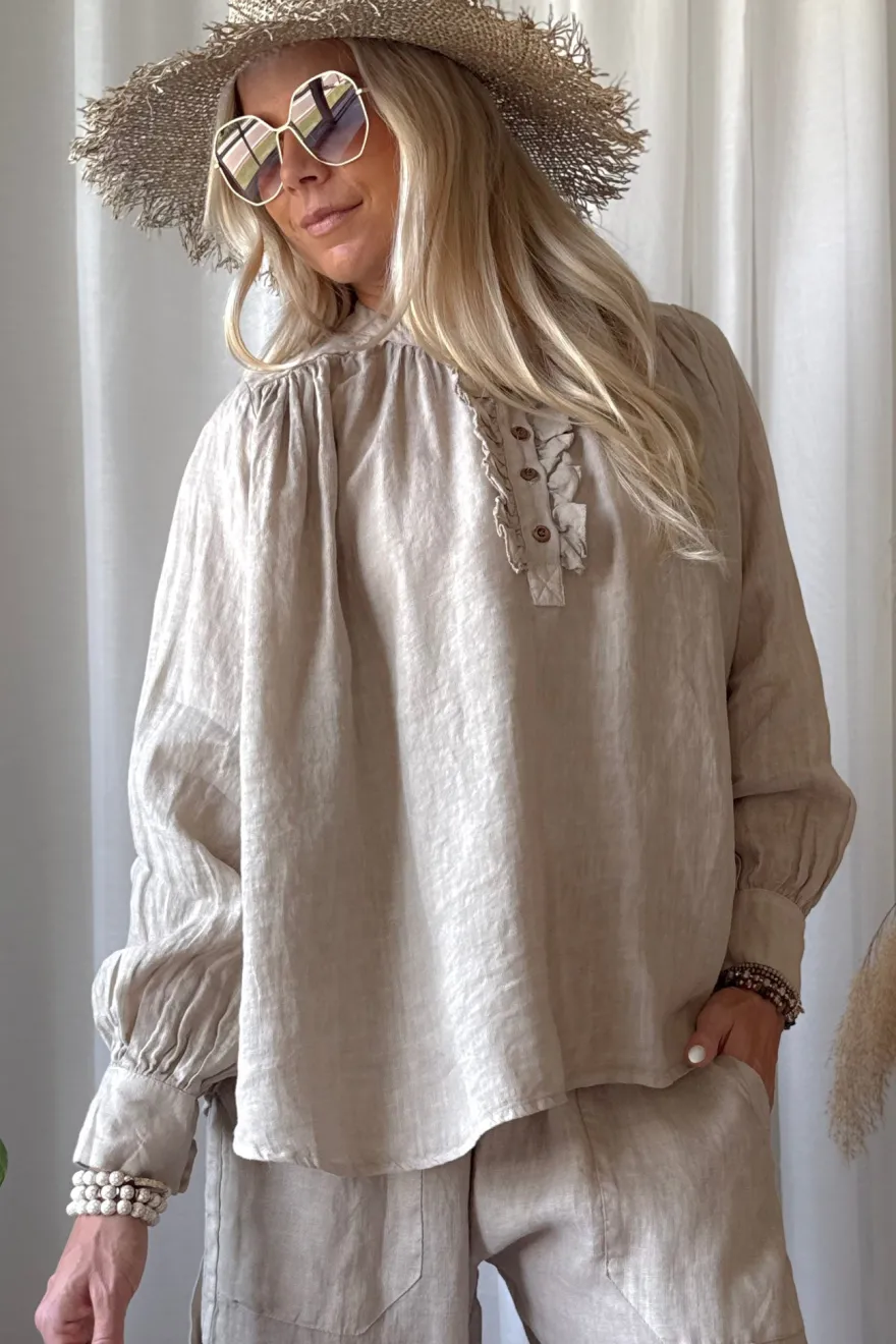 Rosalie pellavapaita, cashmere