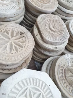 Salak chapati lautanen, vaalea
