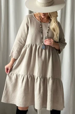 Sarah pellavamekko, natural
