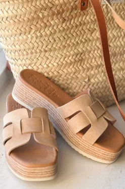 Serraje paksupohjaiset pistokkaat, beige