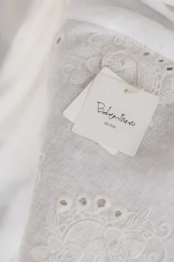 Shabby pellavapöytäliina, antique white