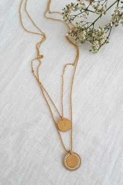 Signature zirkonia double chain, kaulakoru