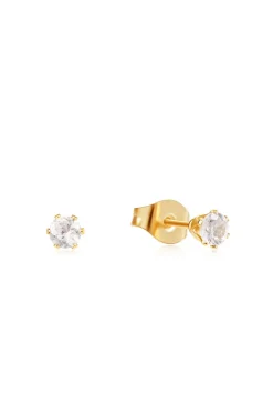 Simple stud korvakorut 2 mm, clear