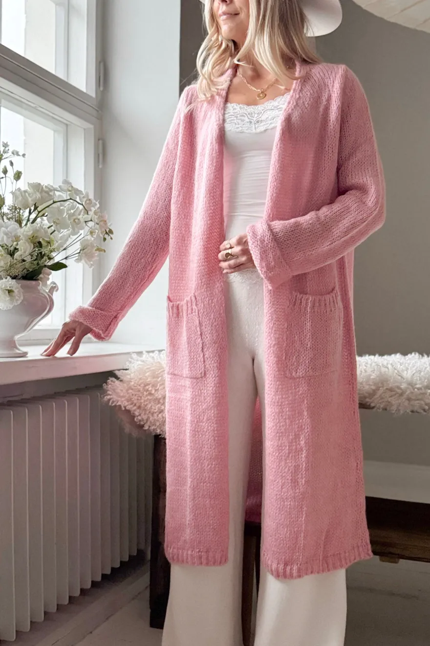 Slowly morning neuletakki, pastel pink