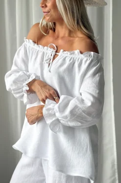 Sofia pellavapaita, valkoinen