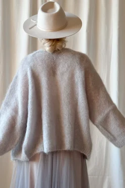 Soft life neuletakki, pearl grey