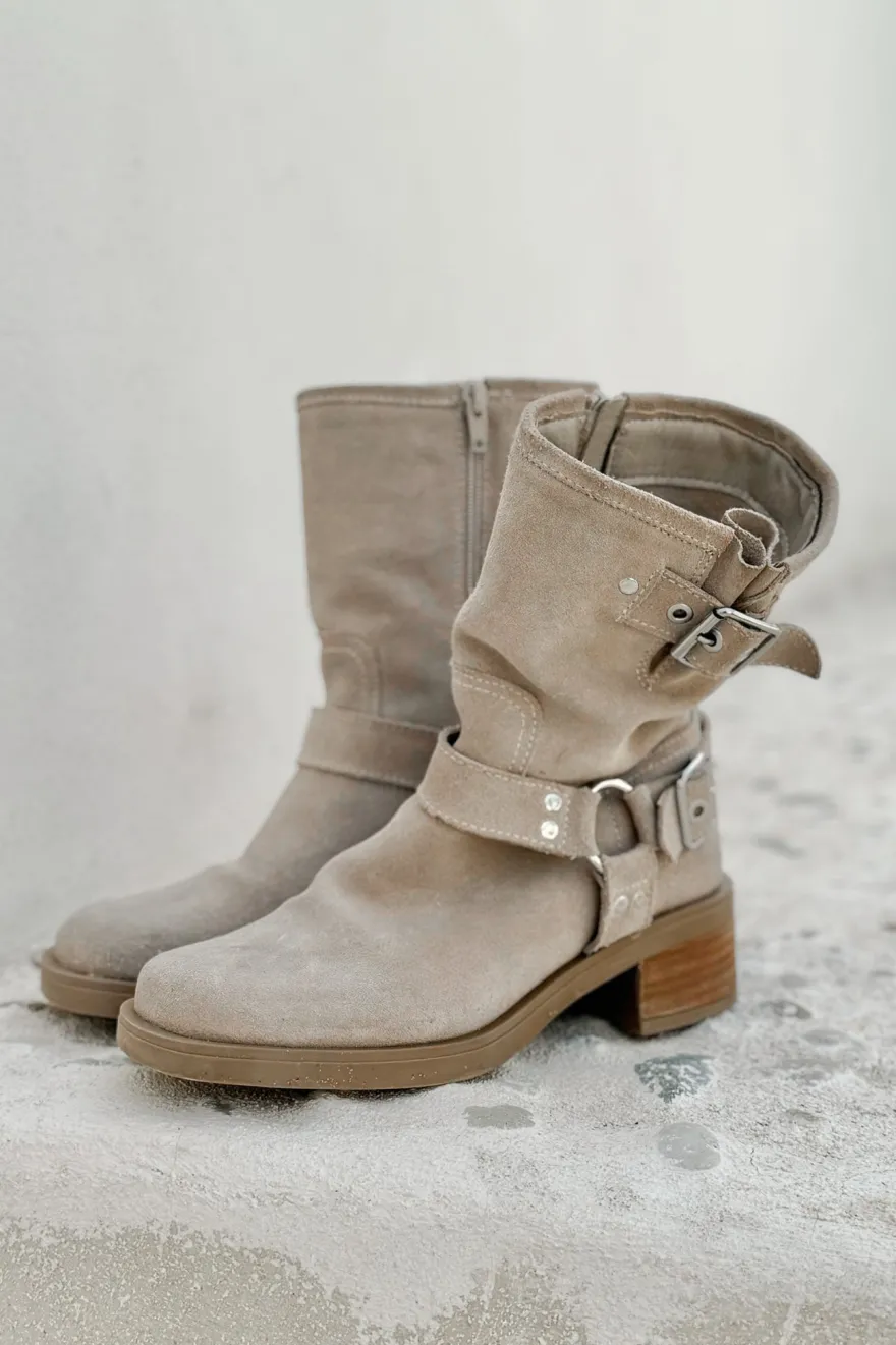 Spark suede saappaat, light beige
