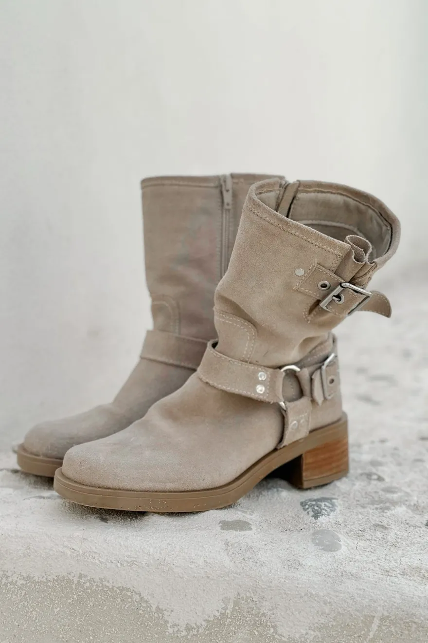 Spark suede saappaat, light beige