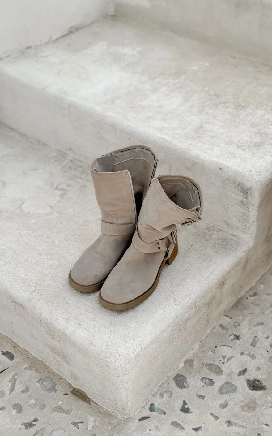 Spark suede saappaat, light beige