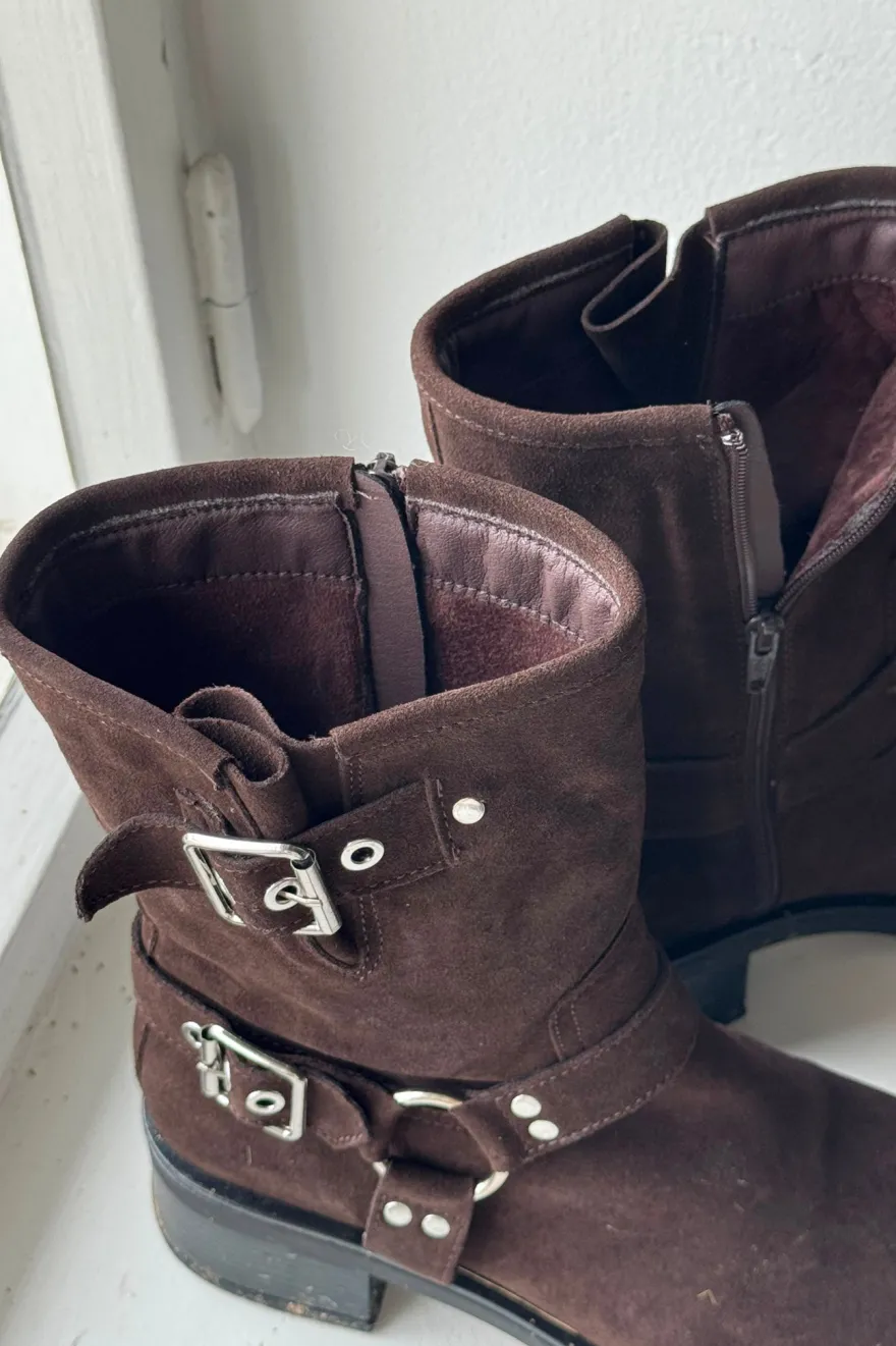 Spark suede saappaat, tummanruskea