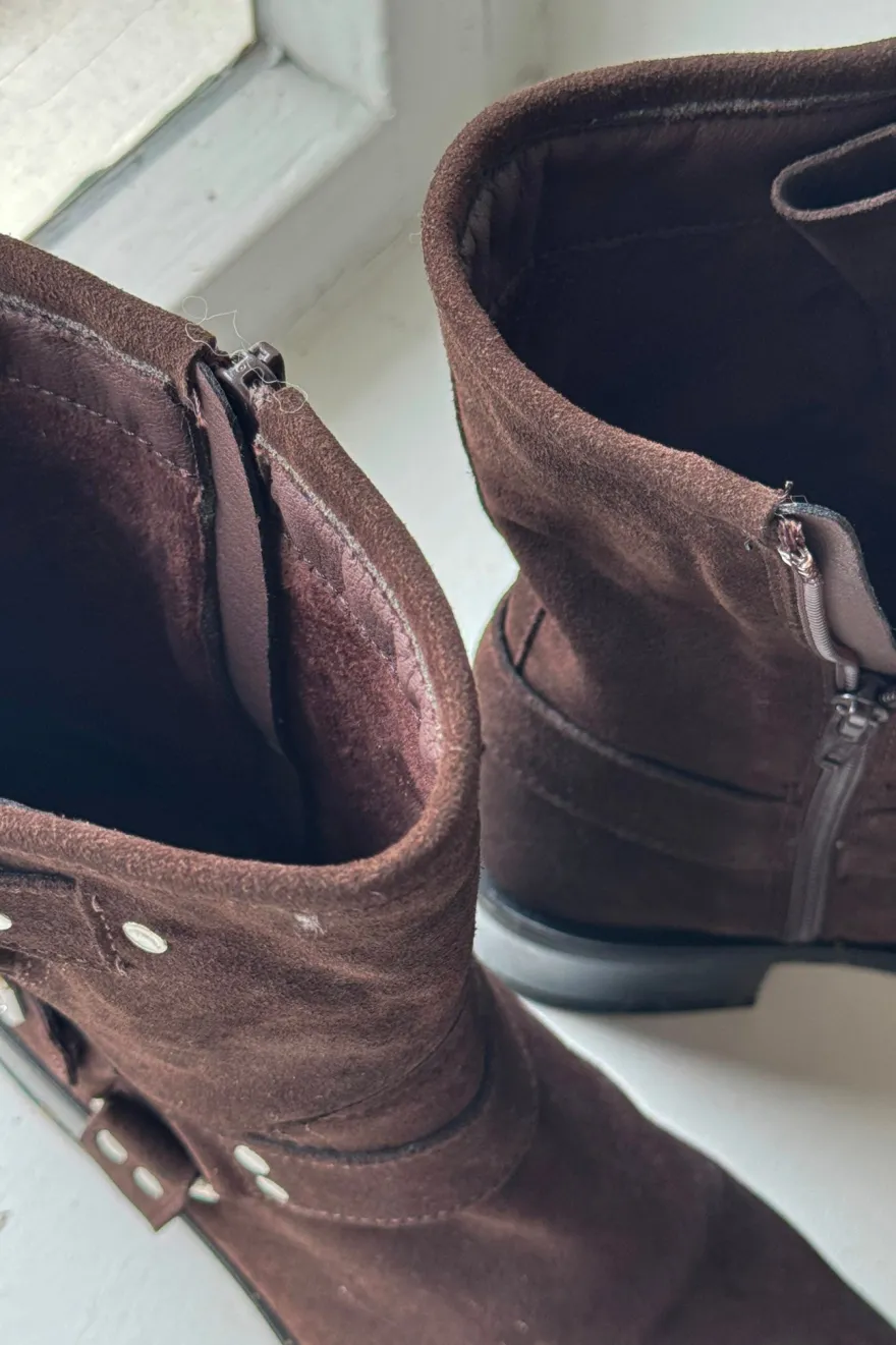 Spark suede saappaat, tummanruskea