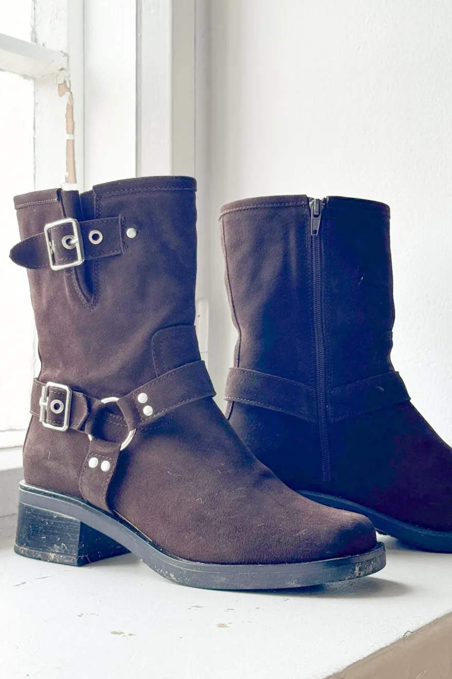 Spark suede saappaat, tummanruskea