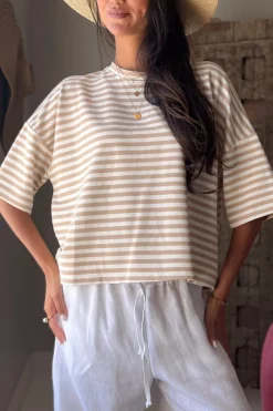 Sun Stripes t-paita, valkoinen-beige