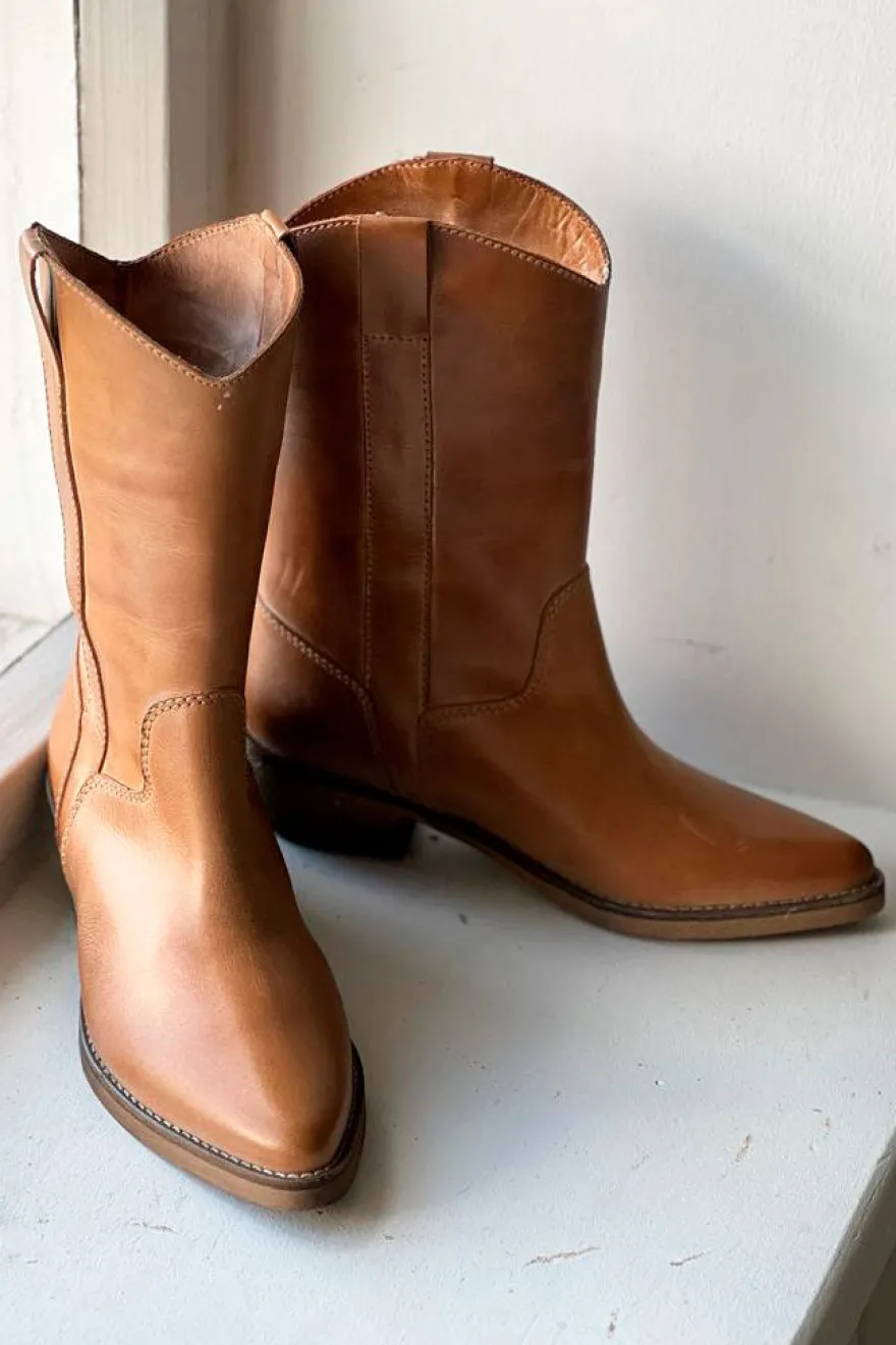 Tracy bootsit, dark tan