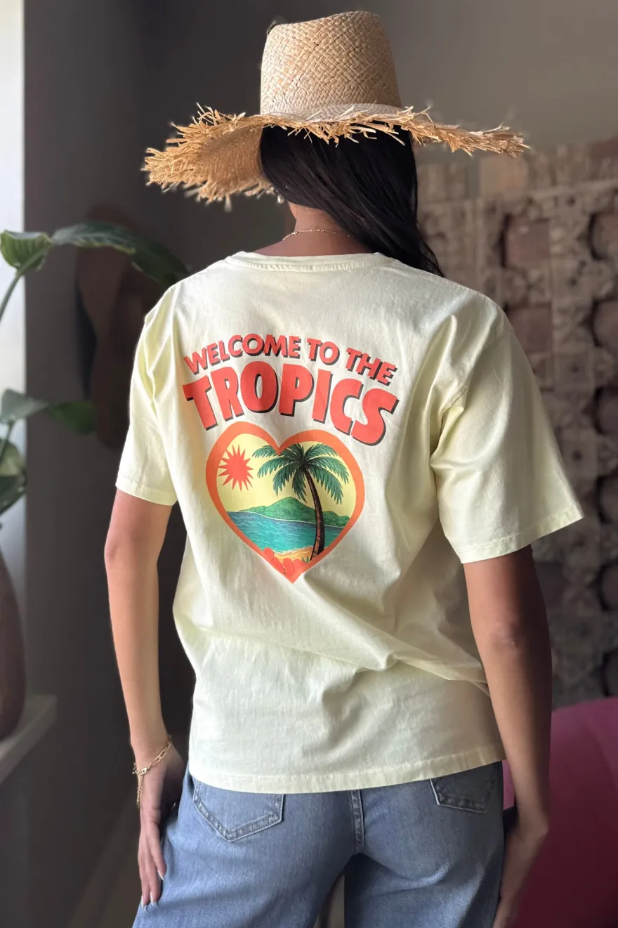 Tropics t-paita, keltainen