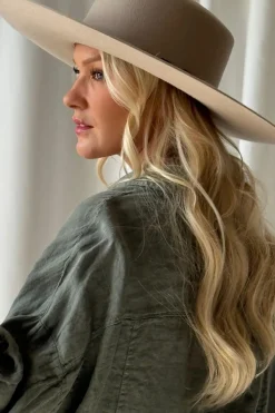 Tulum villafedora, beige