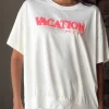 Vacation t-paita, valkoinen