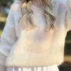 Warmness mohairneule, off white